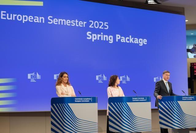 Read-out of the weekly meeting of the von der Leyen Commission by Roxana Mînzatu, Executive Vice-President of the European Commission, and Valdis Dombrovskis, European Commissioner, on the 2025 Spring European Semester and the 2025 Convergence Report…